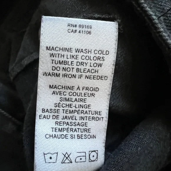 Derek Lam 10 Crosby Alexa High-Rise Tapered Denim Jeans Grey/Black Size 2 EUC - Picture 6 of 8